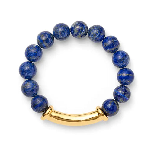 Lapis Tube Bracelet