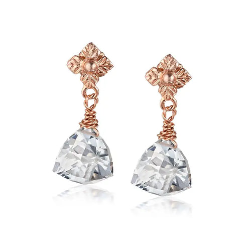 Rock Crystal Drop Earrings