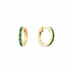 Green CZ Huggie